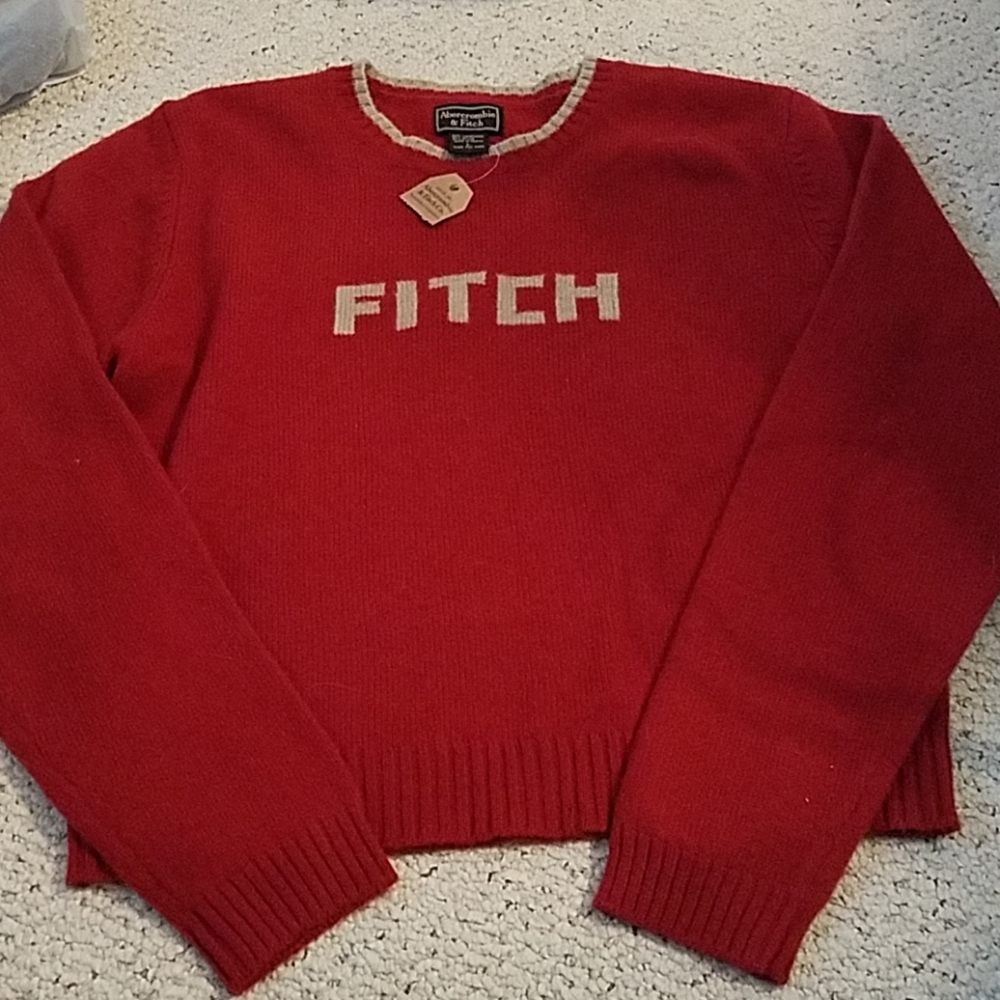 Abercrombie and Fitch cropped wool sweater L